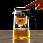 Bule de Vidro 600ml com Infusor | Chá Prático e Elegante