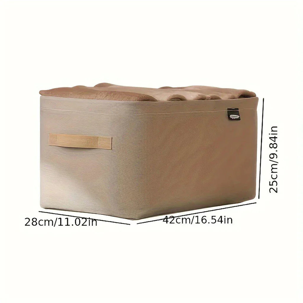 Kit 4 Organizadores Dobráveis p/ Roupas – Cinza ou Caqui